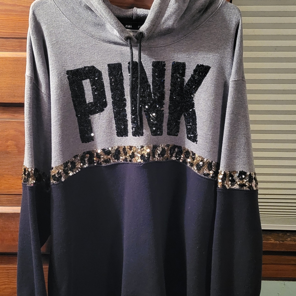 Victoria's Secret Cheetah Bling Hoodie
